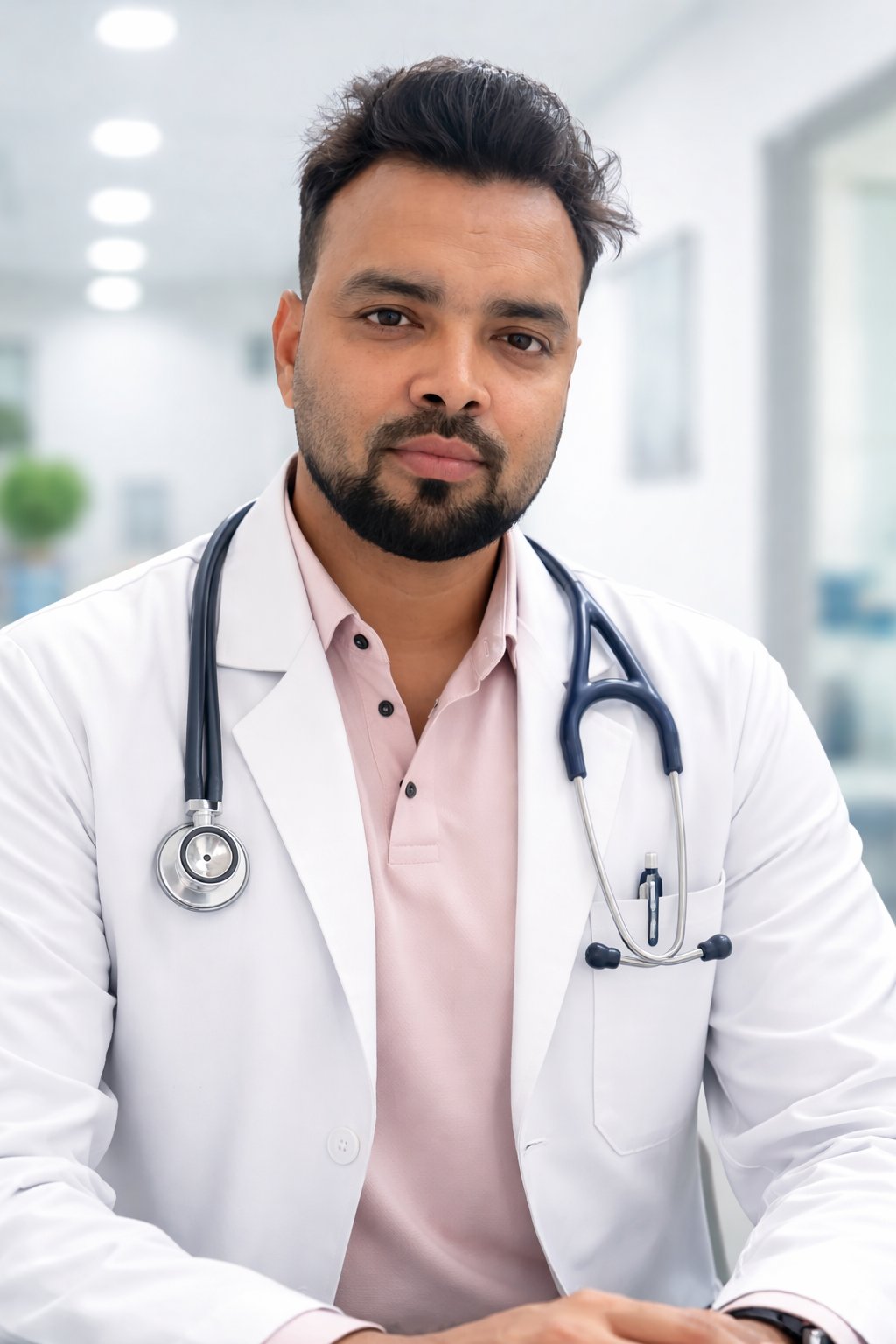 Dr. Feroz Alam with medical team